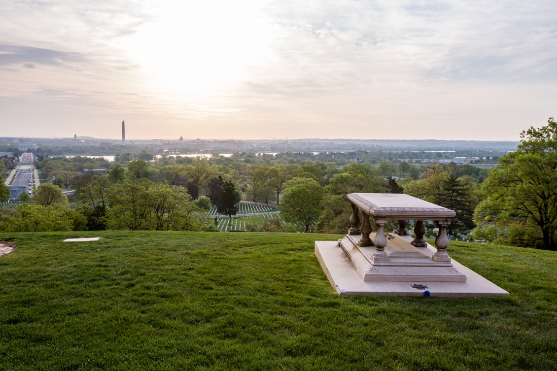 Blick auf Washington vom National Cemetery aus